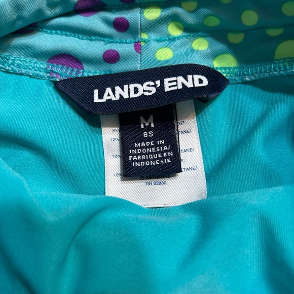 Lands’ End ⚜️ Girls Dot Design Swim Shorts - Picture 3 of 5